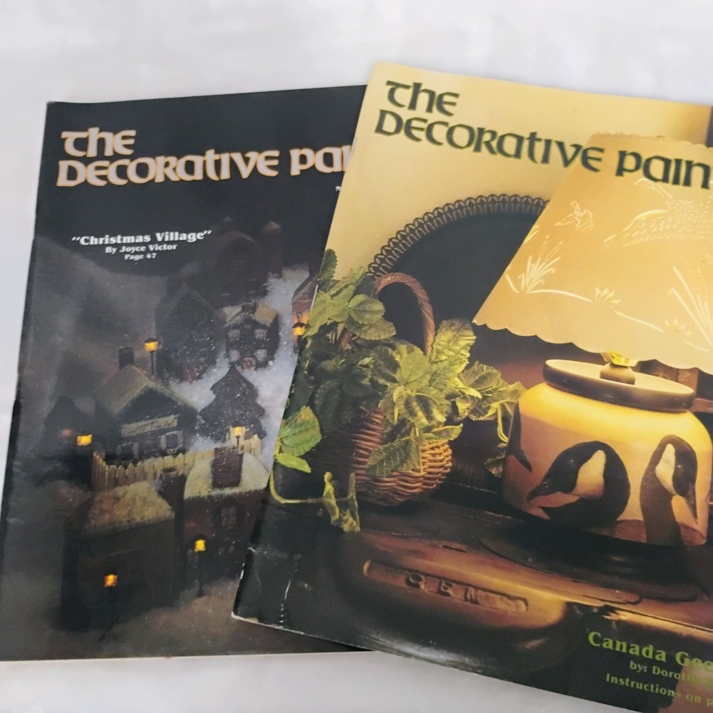 The Decorative Painter Magazine 2 1987 Issues Christmas Village Canada Goose